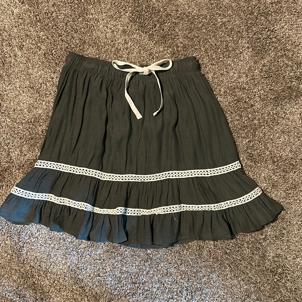 Green skirt